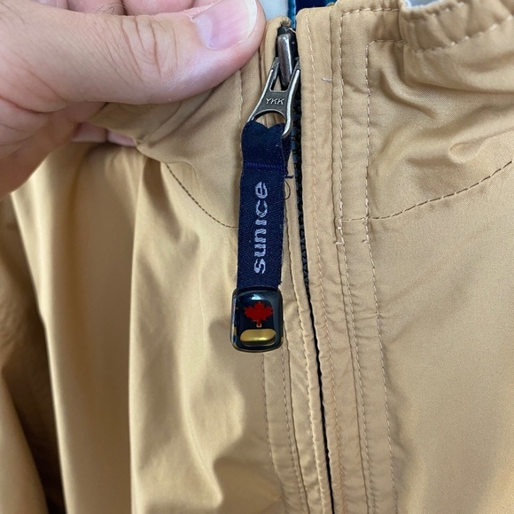 Sunice Men's Yellowish-Tan Mesh Lined Golf Windbreaker Pullover Jacket Medium - Picture 7 of 16